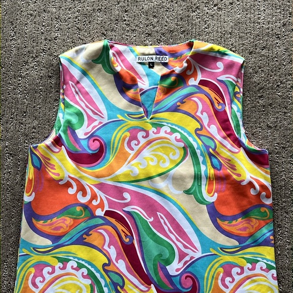 Rulon Reed Bright Multi Color Dress - Picture 2 of 10